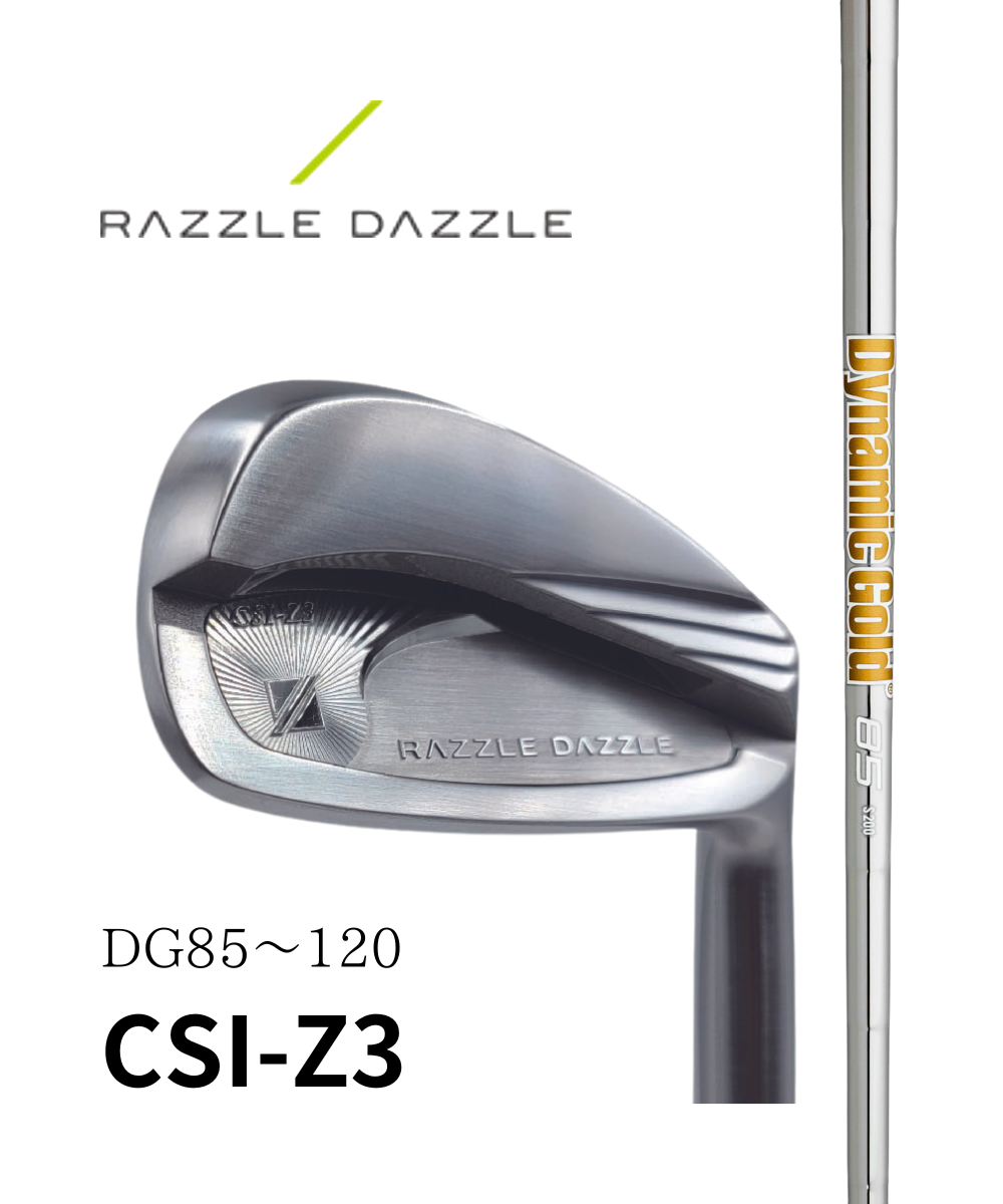(ラズルダズル)CSI-Z3×(トゥルーテンパー)ダイナミックゴールド85~120【#5~PW 6本セット】