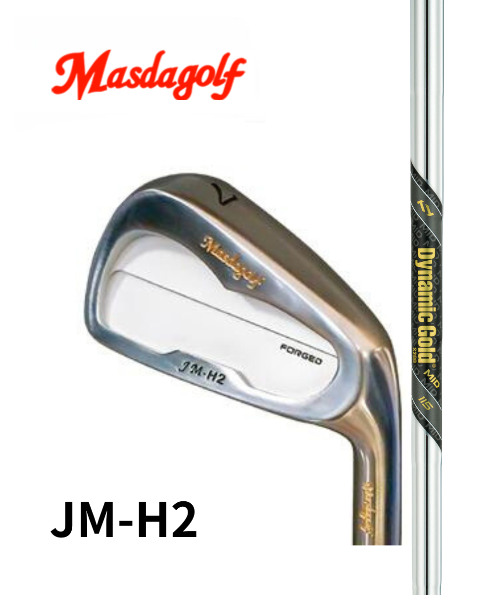 (マスダゴルフ)JM-H2クロムメッキ×(トゥルーテンパー)ダイナミックゴールドMID115【#5~PW 6本セット】
