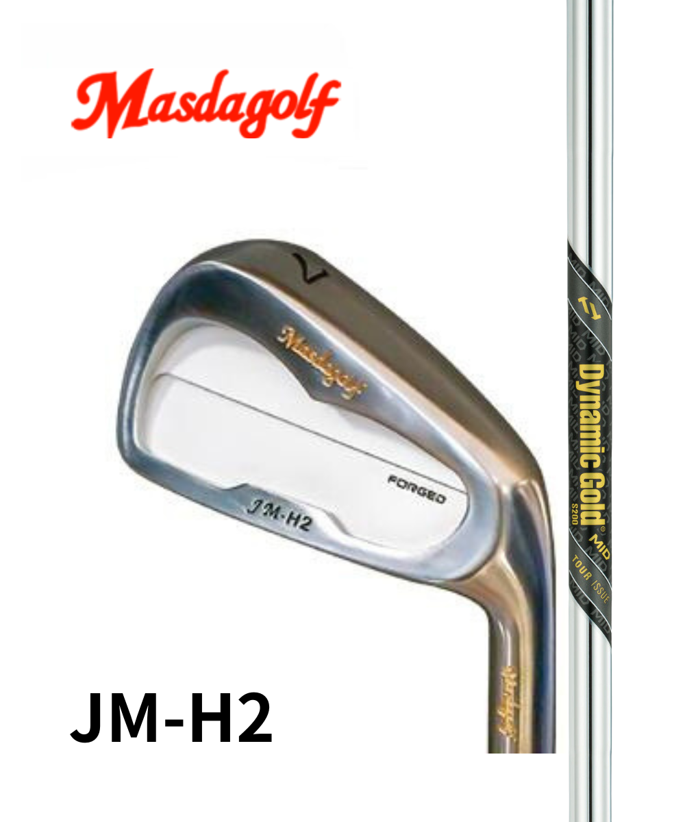 (マスダゴルフ)JM-H2クロムメッキ×(トゥルーテンパー)ダイナミックゴールドMIDツアーイシュー【#5~PW 6本セット】