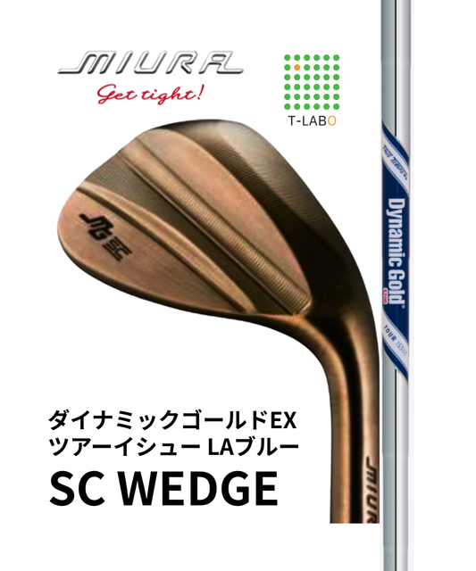 （三浦技研）SCウェッジ×(トゥルーテンパー）Dynamic Gold Tour Issue LA Blue　