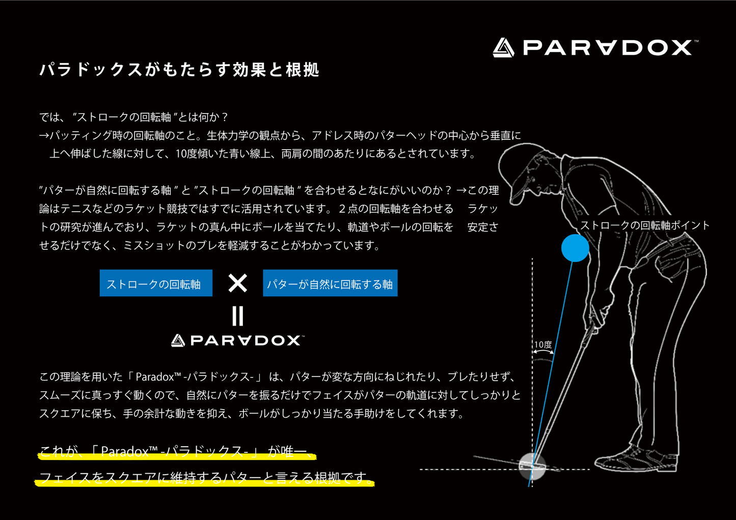 （BGT）PARADOX　マレット　パター　正規品