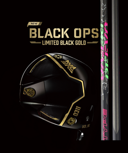 (PXG)Black Ops0311 LIMITED BLACK GOLDドライバー×（ジオテックゴルフ）RF EVO